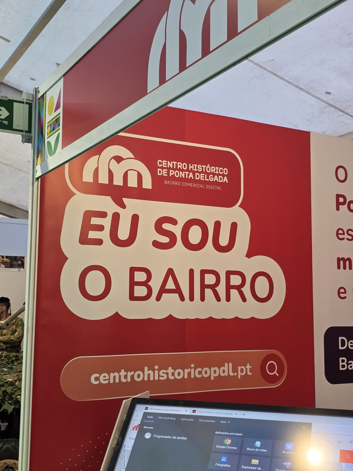 Stand do Bairro Comercial Digital na FICSA 2026
